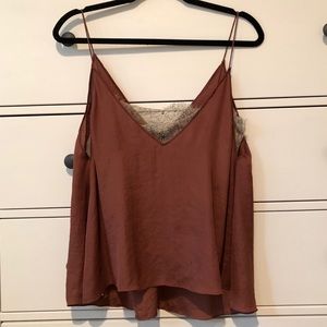 Free People Silk lace cami
